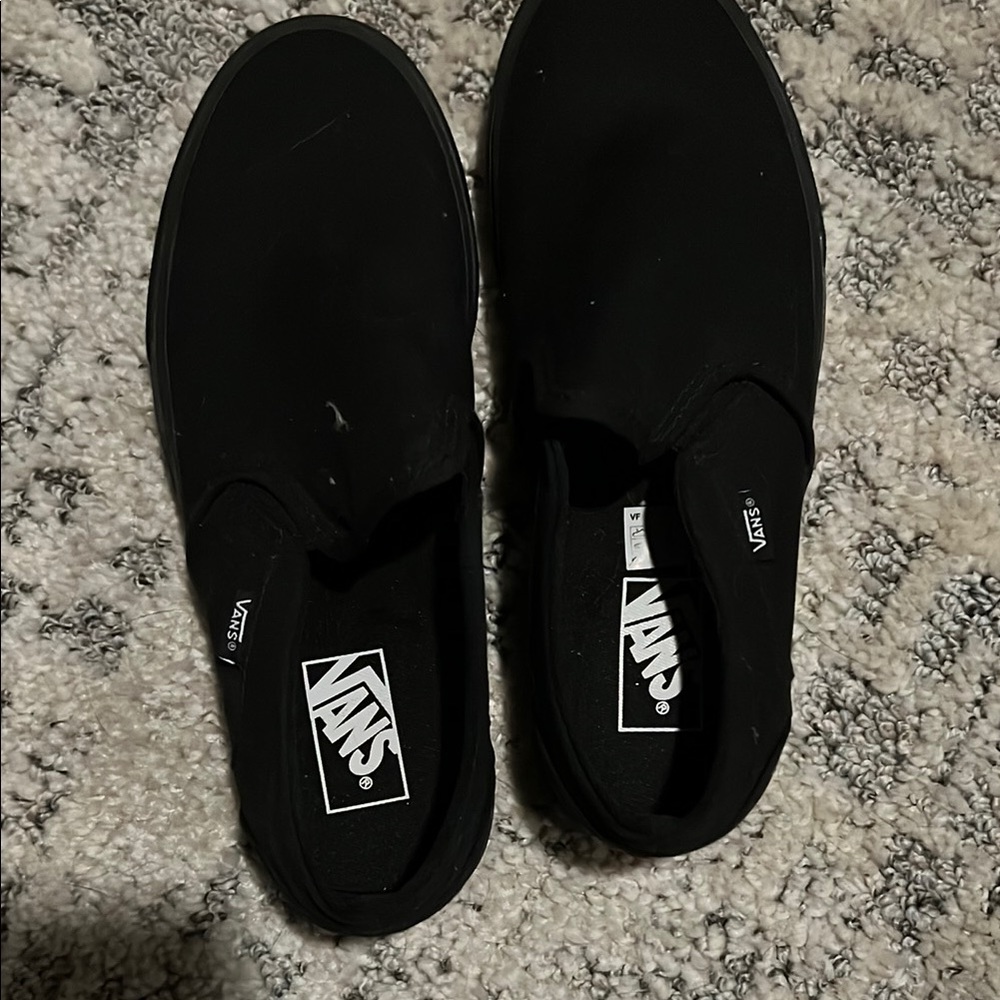 Vans Black Slip-On Sneakers New